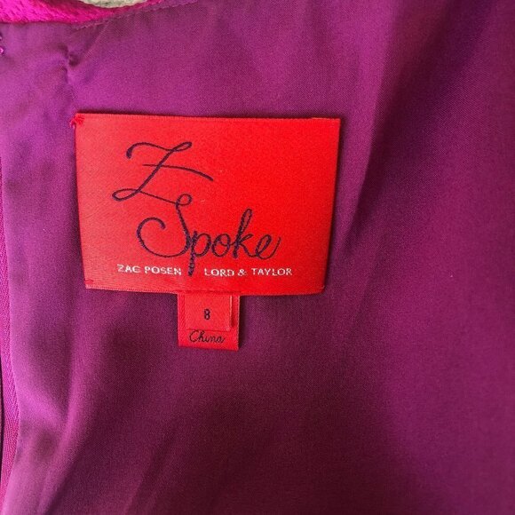 Zac Posen Z Spoke Textured Ruffle Trim Dress - Picture 8 of 15